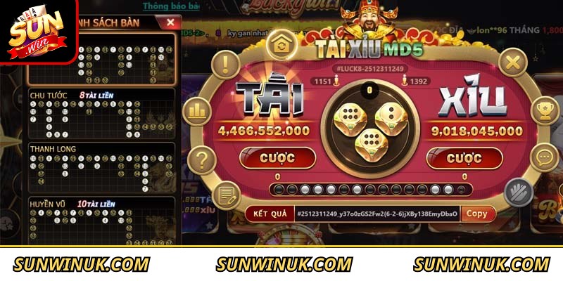Tài xỉu MD5 Sunwin là siêu phẩm cá cược minh bạch nhất 2026